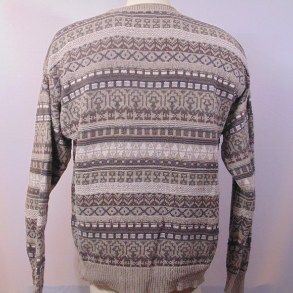 Alps finest quality apparel Sweater Brown/Tan XL - Picture 3 of 4